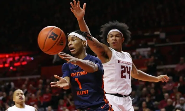 Rutgers at Illinois basketball betting