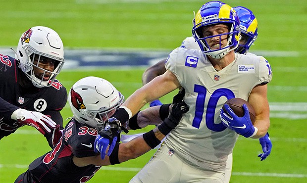 NFC wild card Cardinals at Rams betting