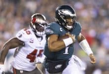 NFC wild card Eagles at Buccaneers betting