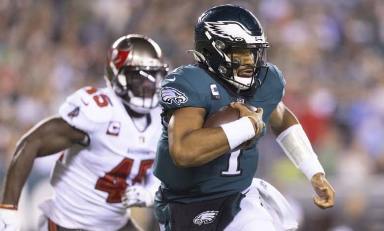 NFC wild card Eagles at Buccaneers betting