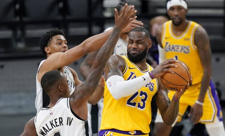 March 7th Lakers at Spurs betting