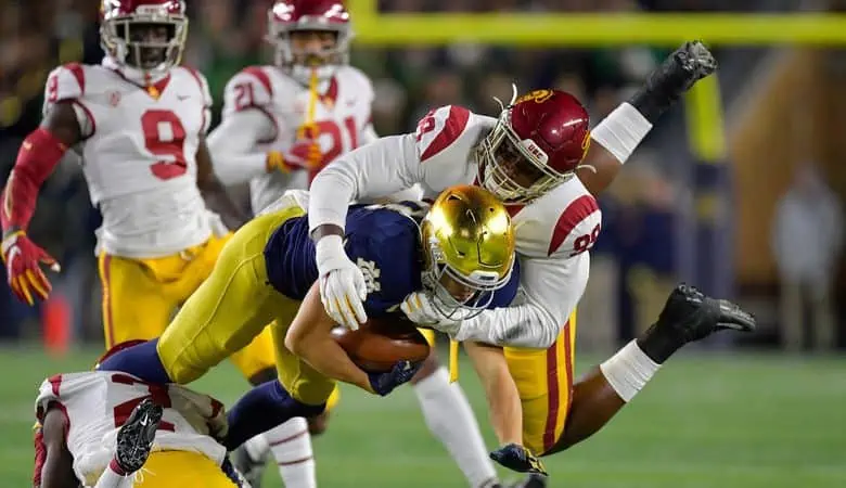 Notre Dame at USC betting