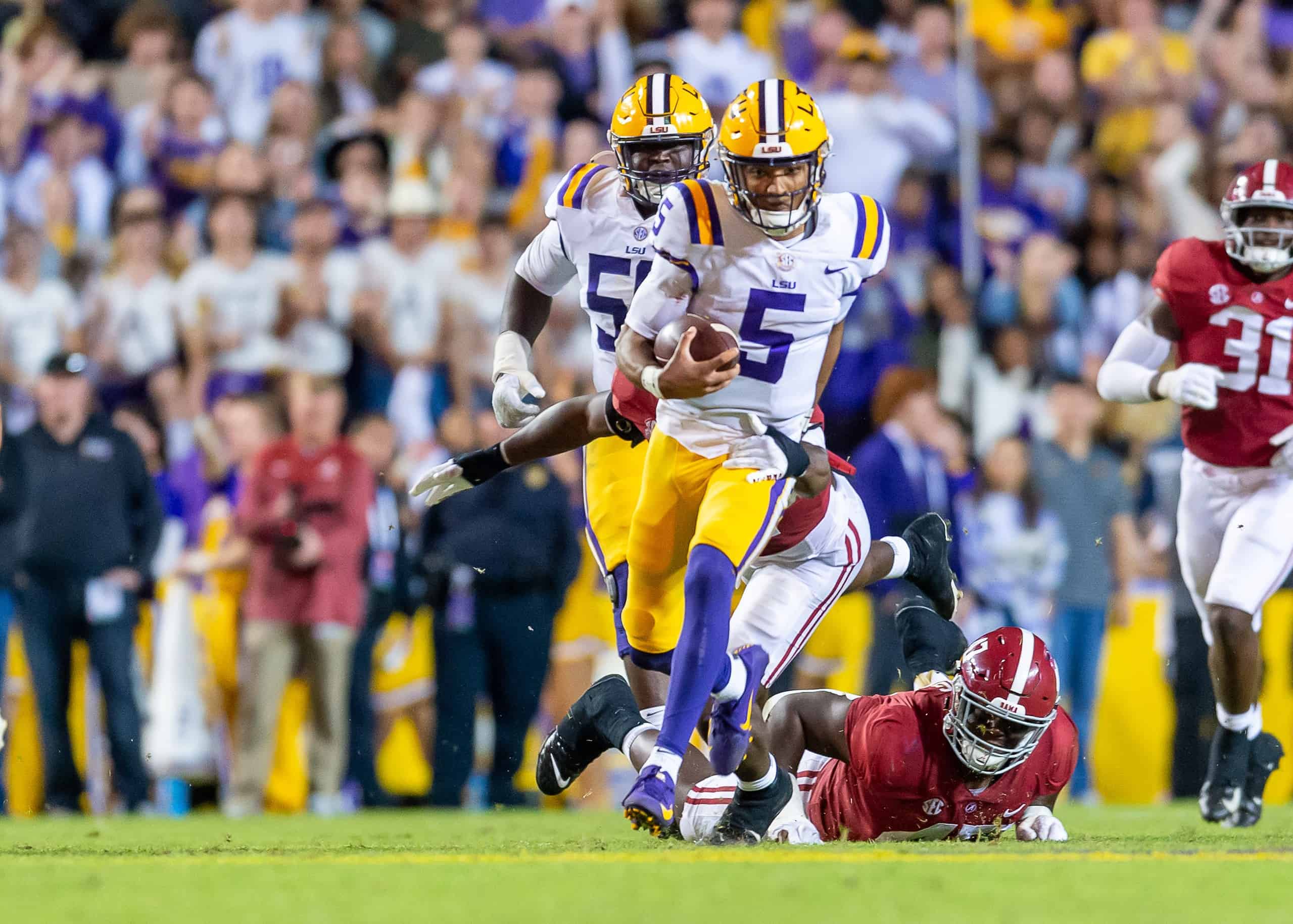 LSU at Alabama betting