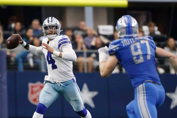 week 17 Lions at Cowboys betting
