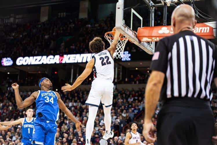 February 10th Gonzaga at Kentucky betting