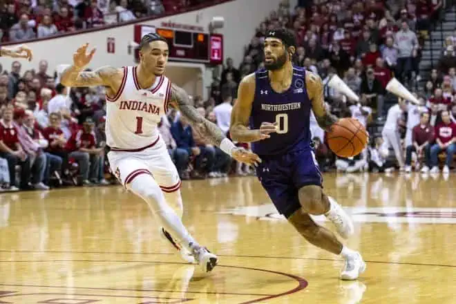 February 18th Northwestern at Indiana betting